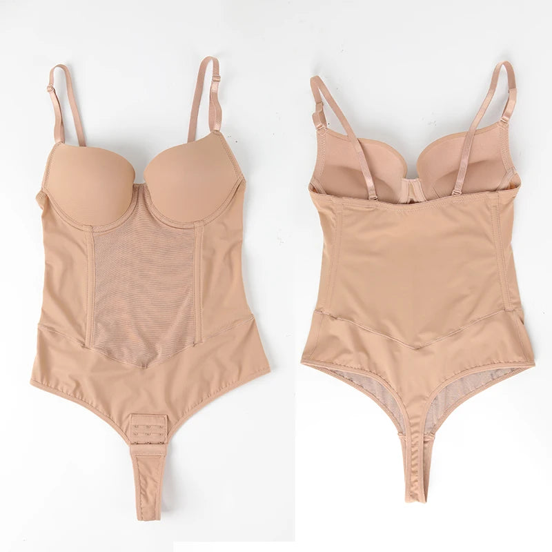 Perizoma Body Shapewear Donna Full Body Shaper Vita Trainer Ossa d'acciaio Pancia Controllo Biancheria intima Pancia piatta Sottoseno Corsetto