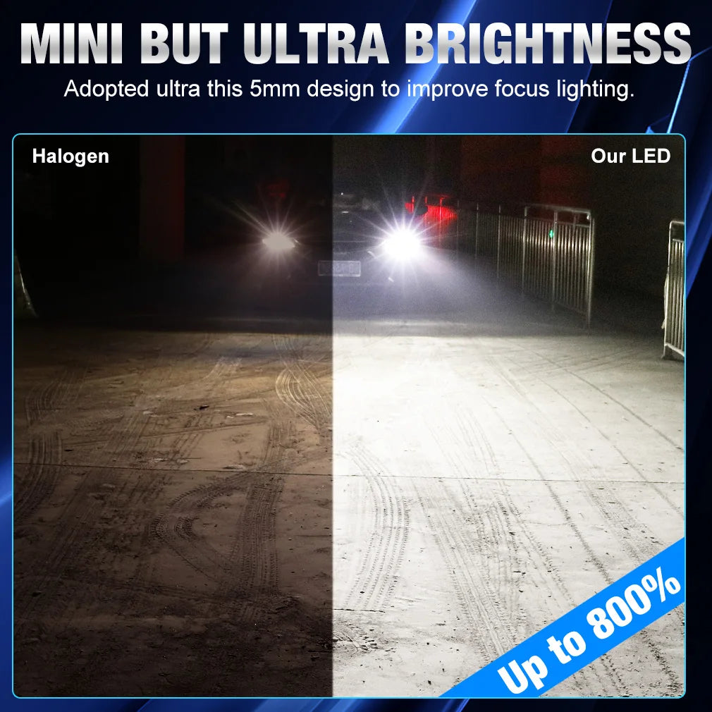 XSTORM H7 Lampadine a LED H1 H8 H11 Faro a LED Canbus HB3 9005 HB4 9006 360 ° Faro per auto 30000LM 9V 12V Lampade turbo per auto