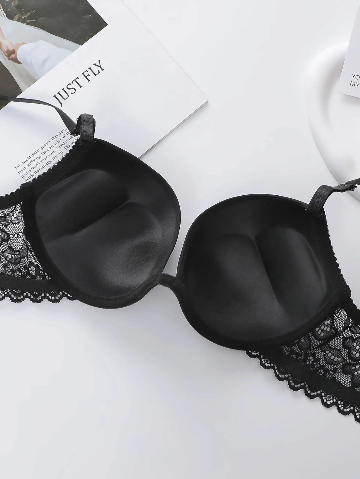 Set di biancheria intima sexy da donna in tinta unita Set di biancheria intima push up raccolta Set di biancheria intima senza cuciture comoda e aderente quotidiana 3208