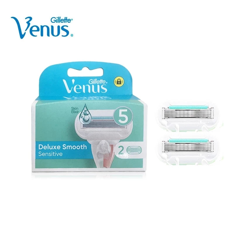 Gillette Venus Lama di ricarica a 5 strati Lame di rasoio Sapone per pelle sensibile extra liscia per la rasatura del corpo delle donne