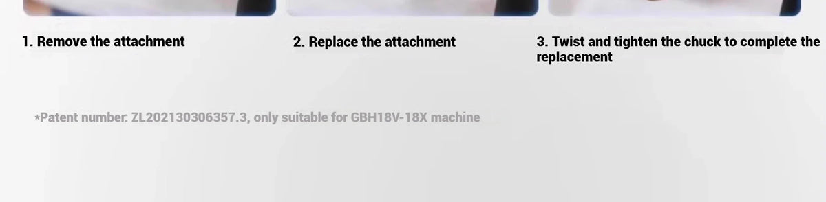 Trapani Bosch GBH 18V-18 / GBH18V-18X, pronti per l'uso in cantiere, con impugnatura ausiliaria ergonomica per un utilizzo controllato e senza fatica