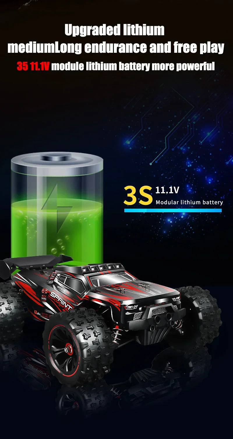 1:14 85KM/H o 50KM/H 4WD RC Auto con telecomando a LED Camion Drift Monster 4x4 ad alta velocità per bambini Vs Wltoys 144001 Giocattoli