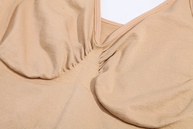 Sexy Full Slip Shapewear Abito da donna Scollo a V Aderente Biancheria intima Compressione liscia Shaper del corpo Dimagrante Vita Addome Pancia Corsetto