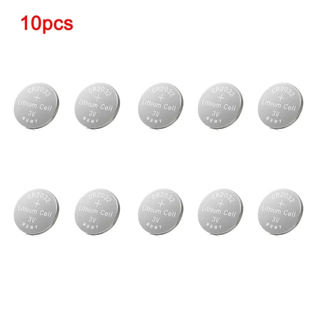 Pila a bottone al litio 3V CR2032 BR2032 DL2032 ECR2032 Batterie agli ioni di litio per orologio elettronico LED Light Toy Remote 5 pezzi