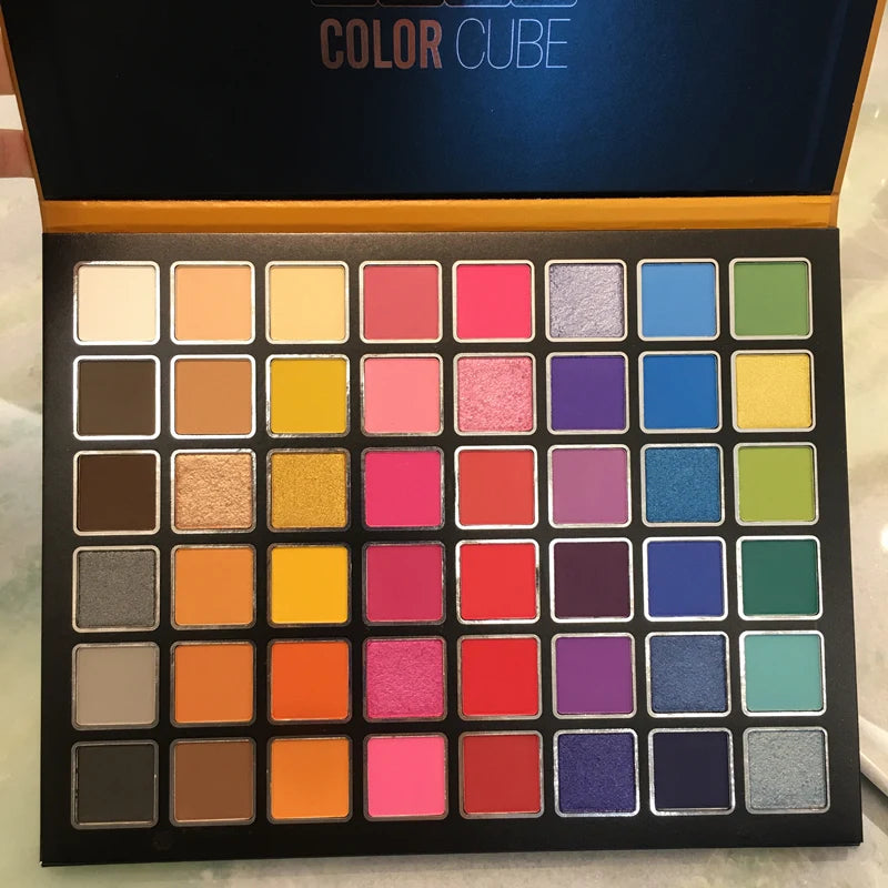 Piatto ombretto per trucco scenico, europeo e americano, eccitato, 48 colori