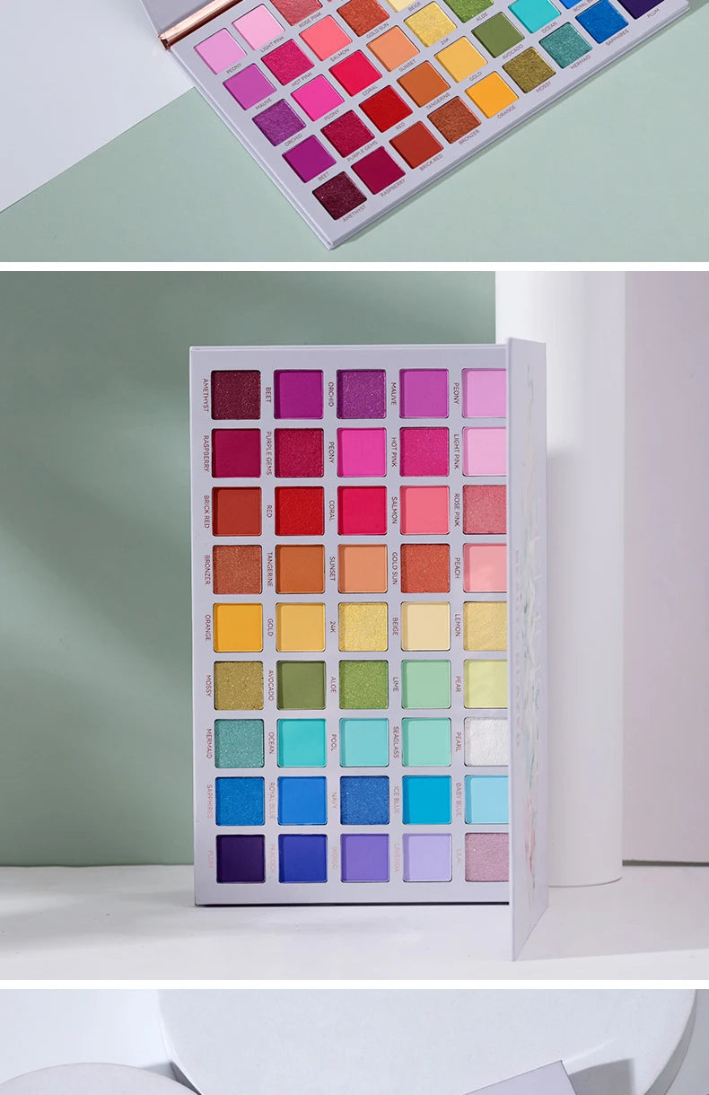 Beauty GlazedSpring's Faves BePerfect Beauty Palette di ombretti impermeabili Evidenziatore luccicante e trucco smaltato per contorno occhi