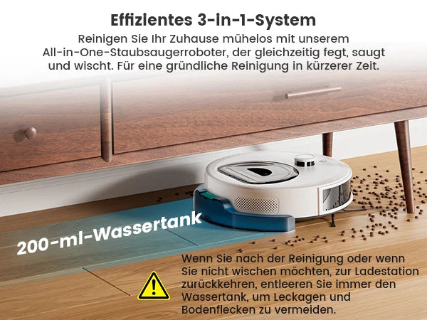 LEFANT M330 Pro M330S Robot aspirapolvere con mappatura, navigazione dToF, sistema di prevenzione ostacoli PSD, aspirazione 5000Pa, Alexa/APP/WiFi