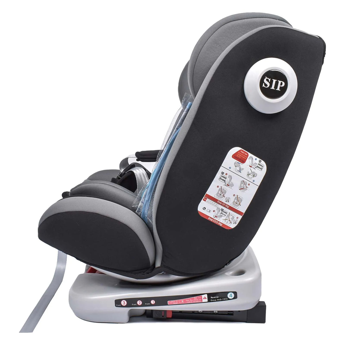 Seggiolino Auto per Bambini AP01 ECE ISOFIX KL005 con Rotazione a 360 Gradi ° Cintura Girevole a 5 Punti 9-36kg 0-12 Anni