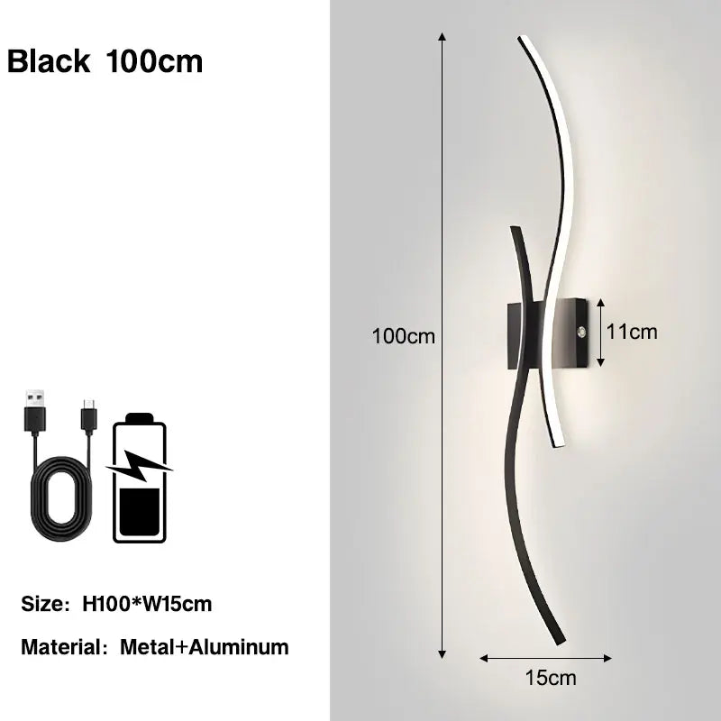 Lampade da parete a LED con batteria ricaricabile senza fili Sconce da parete per camera da letto Luci da parete dimmerabili touch 3CCT con corridoio telecomandato
