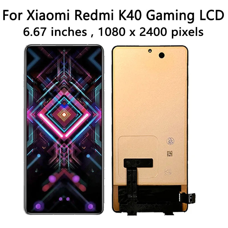 6.67 "AMOLED Per Xiaomi Redmi K40 Gaming M2012K10C Display LCD Touch Screen Digitizer Assembly per Redmi K40 Gaming Edition LCD