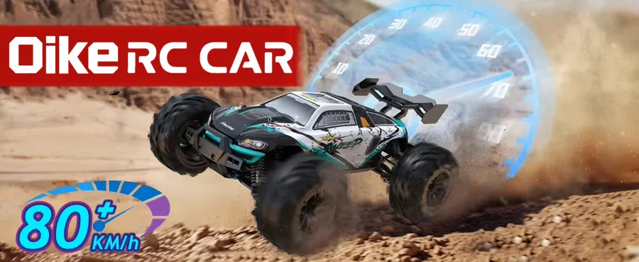 Auto radiocomandata Oike 4WD, fuoristrada 4x4, buggy ad alta velocità, camion super brushless, 50 o 80 km/h, auto da corsa con drift veloce, giocattolo, regalo