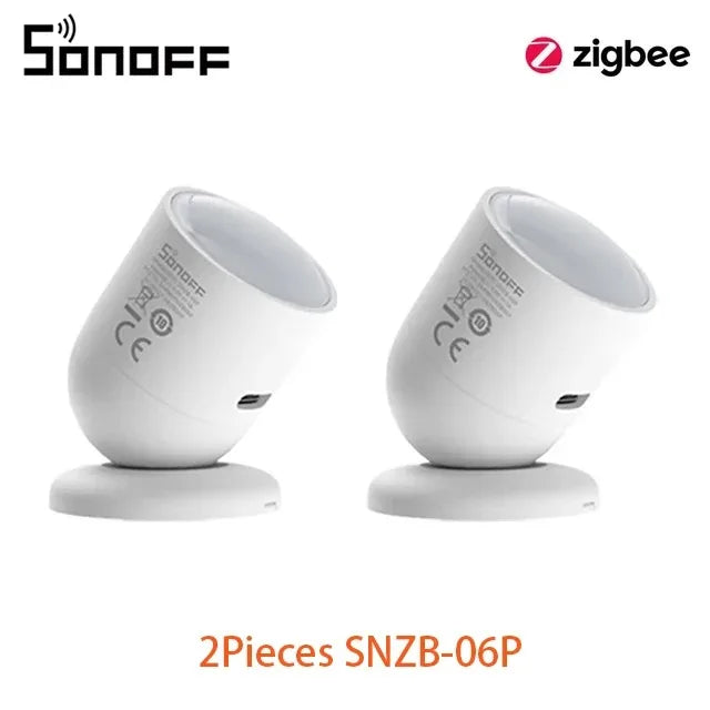 SONOFF SNZB 06P Zigbee Sensore di presenza umana SNZB-06P Radar a microonde Scena intelligente Rilevamento della luce EWeLink Alice Alexa Google