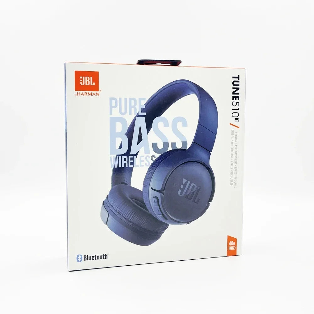 Cuffie Bluetooth Wireless Over-Ear JBL TUNE510BT - Cuffie con Cancellazione del Rumore e Sub-Bassi per Musica, Gaming e Sport, Adatte a Tutti gli Usi