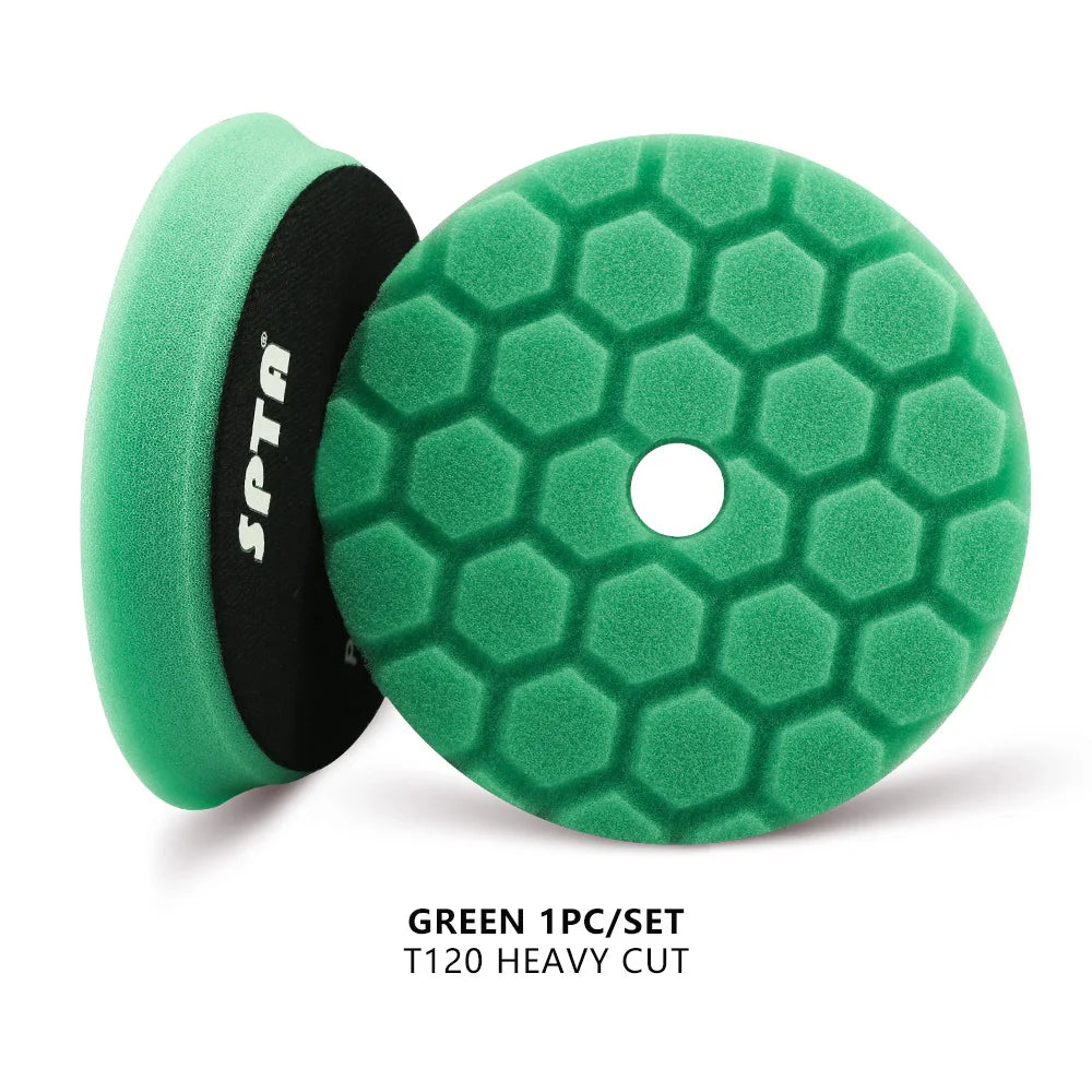 SPTA 5 pezzi 3 "(80mm)/5"(125mm)/6"(150mm) set di tamponi per lucidatura in spugna per auto per lucidatore tampone DA/RO/GA lucidatura ceratura