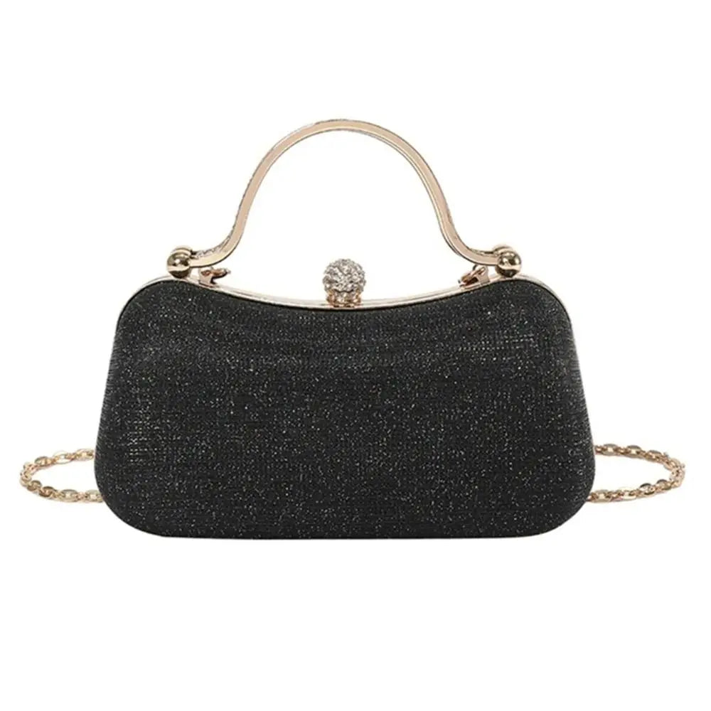Borsa da sera da donna con perline da sposa Borsa da pranzo Borse a tracolla a catena Elegante pochette con strass Borsa da sera a forma di uovo