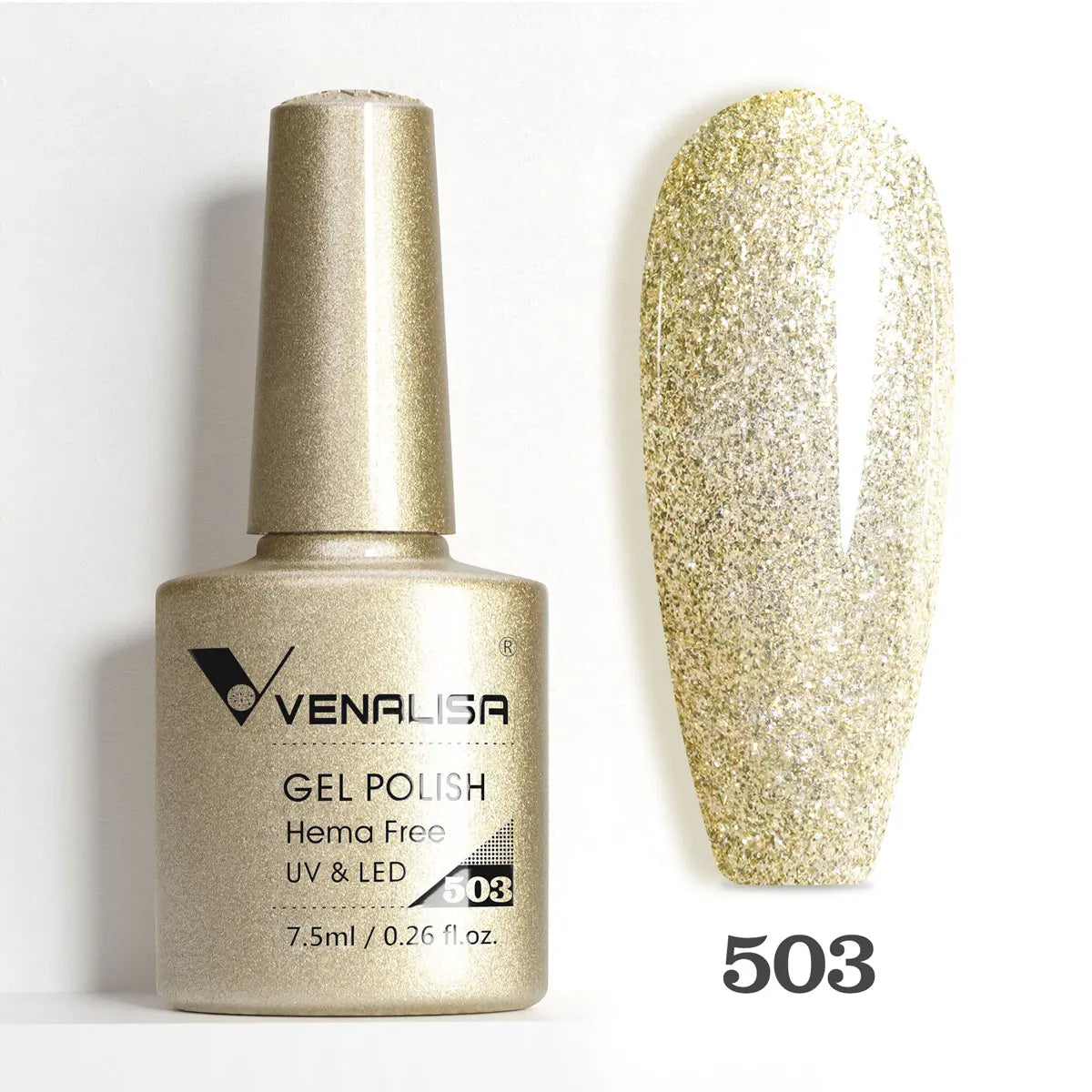VENALISA Smalto gel per unghie da 7,5 ml Sparkle Glitter Diamante Brillante Colori estivi Semi permanente Soak off Vernice gel per unghie UV LED