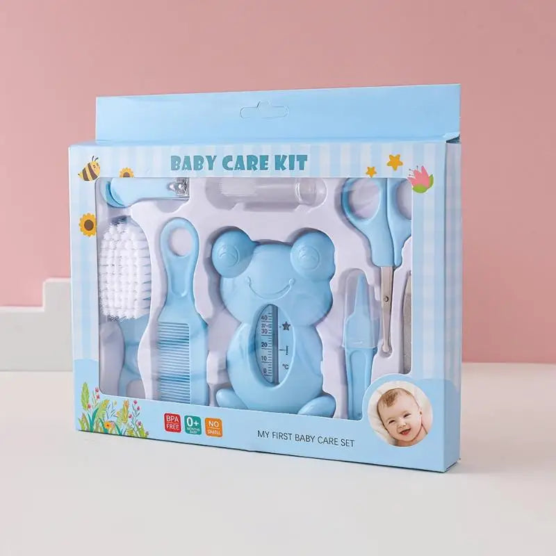 Set di 13 Pezzi per la Cura del Bambino, Kit Portatile per Toelettatura e Cura delle Unghie