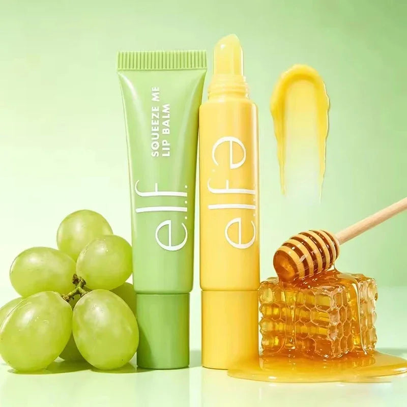 Set Lucidalabbra Elfo Squeeze in Tubetto Morbido, Balsamo Labbra Mango Menta Bubblegum Ciliegia, Idratante, Colore Naturale, Cosmetici Labbra alla Frutta