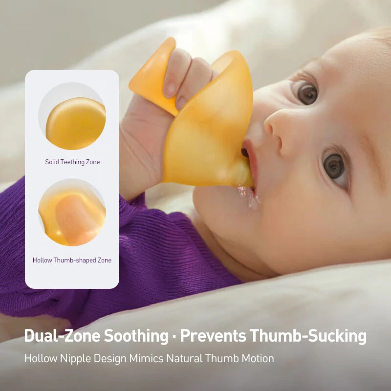 Philips Avent Massaggiagengive Bionico per Neonati in Silicone Liquido Anti Succhiare il Pollice Giocattolo per la Dentizione per Neonati dai 2+ Mesi