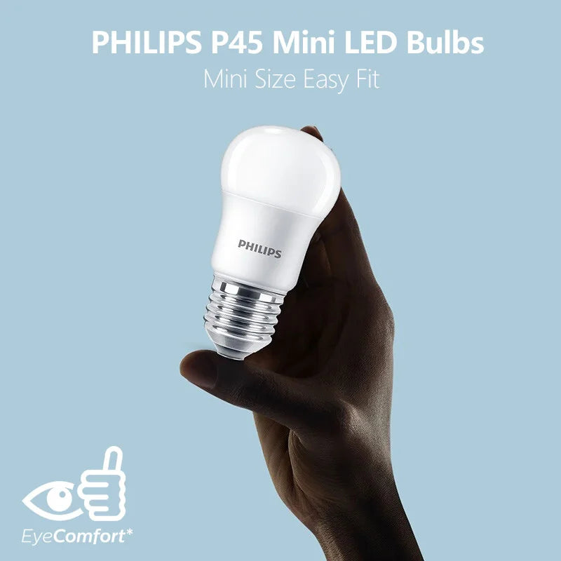 Philips LED E27 6,5 W (= 45 W) MyCare P Lampadina Mini Dimensioni 3000 K 6500 k Luce Bianca 220 V-240 V EyeComfort Lampada da Interno LED Originale, 1x
