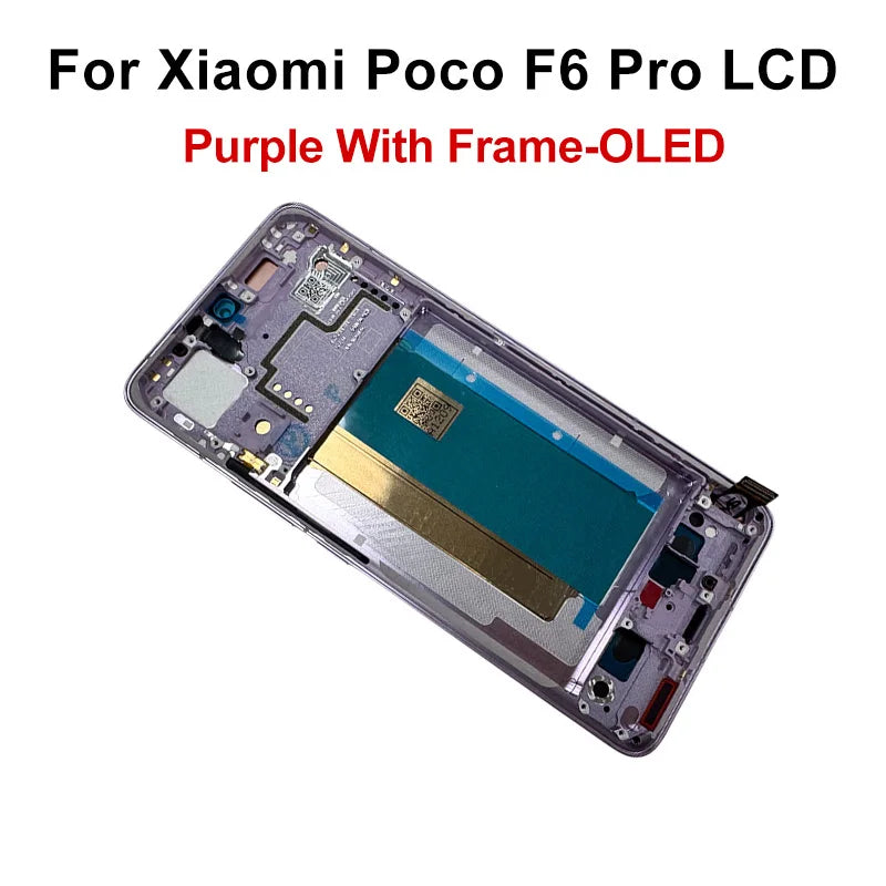 Display OLED da 6,67" per Xiaomi Poco F6 LCD 24069PC21G, schermo touch e digitalizzatore per Poco F6 Pro LCD 23113RKC6G, ricambi di ricambio