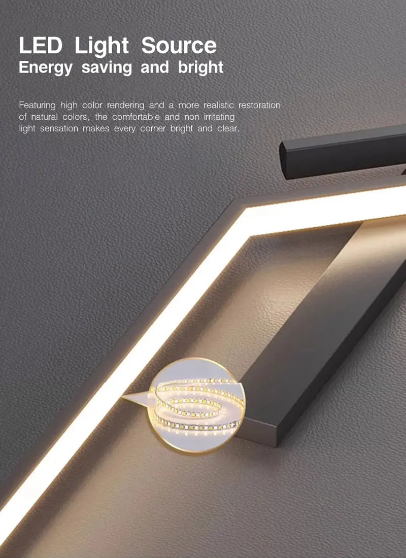 Lampade da parete a LED nordiche per corridoio corridoio 60cm/80cm/100cm Luci da parete a LED interne Sconce da parete Illuminazione per cucina Sala da pranzo