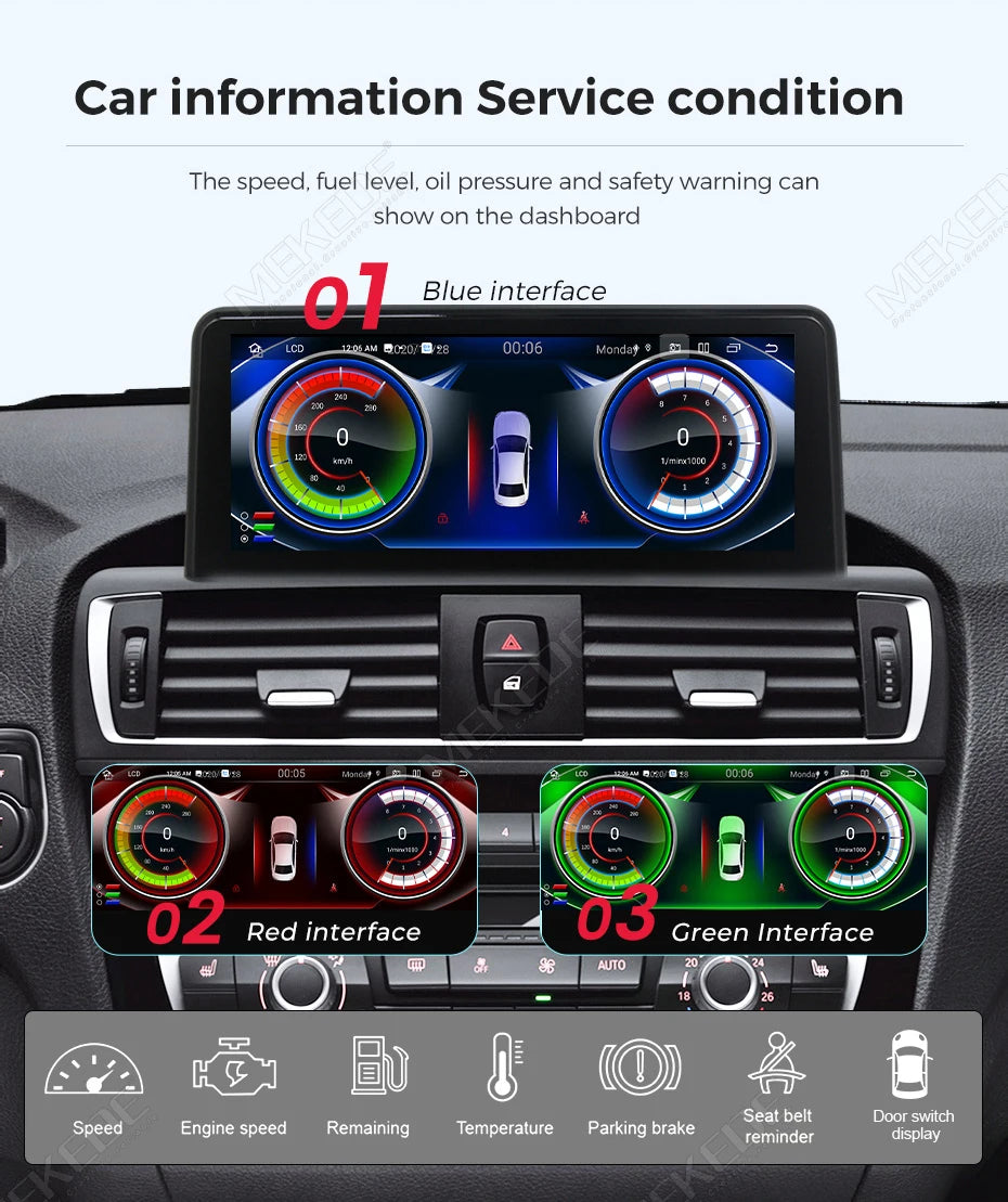 Autoradio Android 2026 con CarPlay Wireless, Android Auto, Mirroring, Navigazione GPS per BMW Serie 5 F10 F11 2011-2017, Schermo Touch da 10,25 pollici, ROM da 128GB, Lettore Video 4K, Schermo con Display per Telecamera Poste