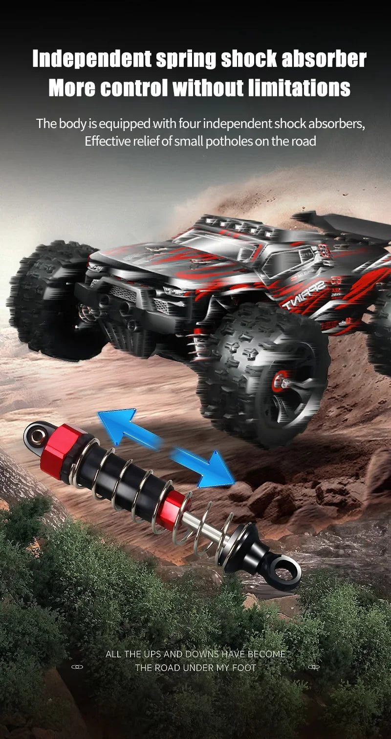 1:14 85KM/H o 50KM/H 4WD RC Auto con telecomando a LED Camion Drift Monster 4x4 ad alta velocità per bambini Vs Wltoys 144001 Giocattoli