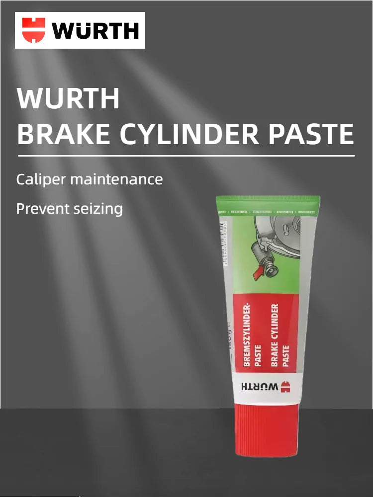 Pasta per Cilindri Freno Wurth, Grasso Idraulico per Riparazione Guarnizioni Pistoni e Cilindri Freno 10G/180G