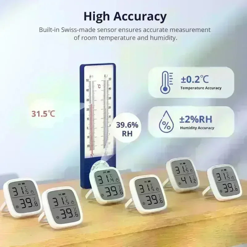 SONOFF SNZB 02D Zigbee Sensore di Umidità di Temperatura SNZB-02D con Schermo LCD per EWeLink SONOFF ZigBee Bridge Alexa Alice