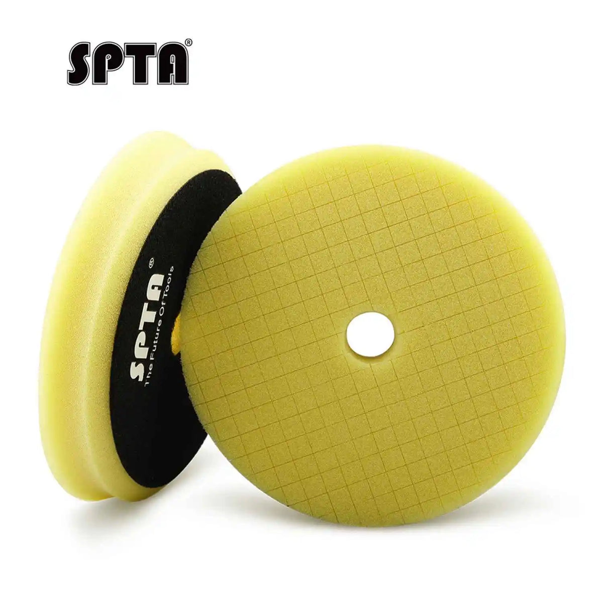 SPTA 1PC 5 "125mm 6" 150mm Griglia smussata Spugna Lucidatura Gancio Loop Pad Per Auto DA/RO/GA Lucidatura Ceretta