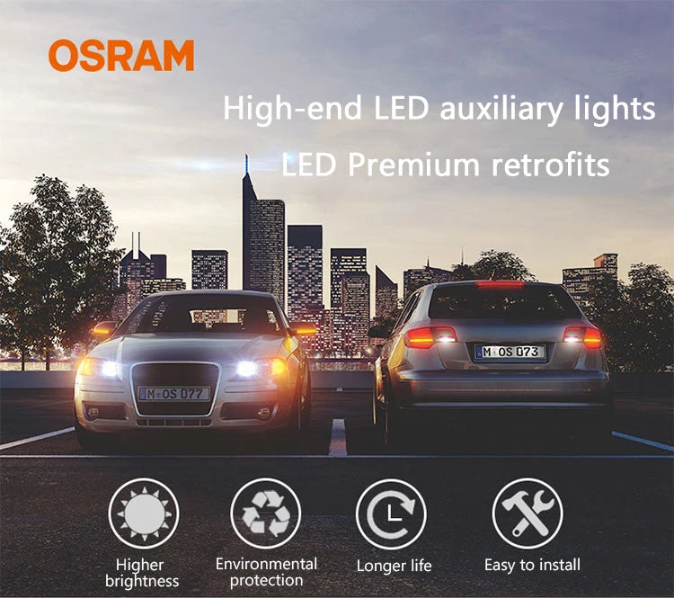 OSRAM LED T10 6000K W5W 194 LEDriving SL Advance 6000K Bianco Lampadine da lettura per auto Lampade per porte Luce interna 12V 1.5W 2980CW, Coppia