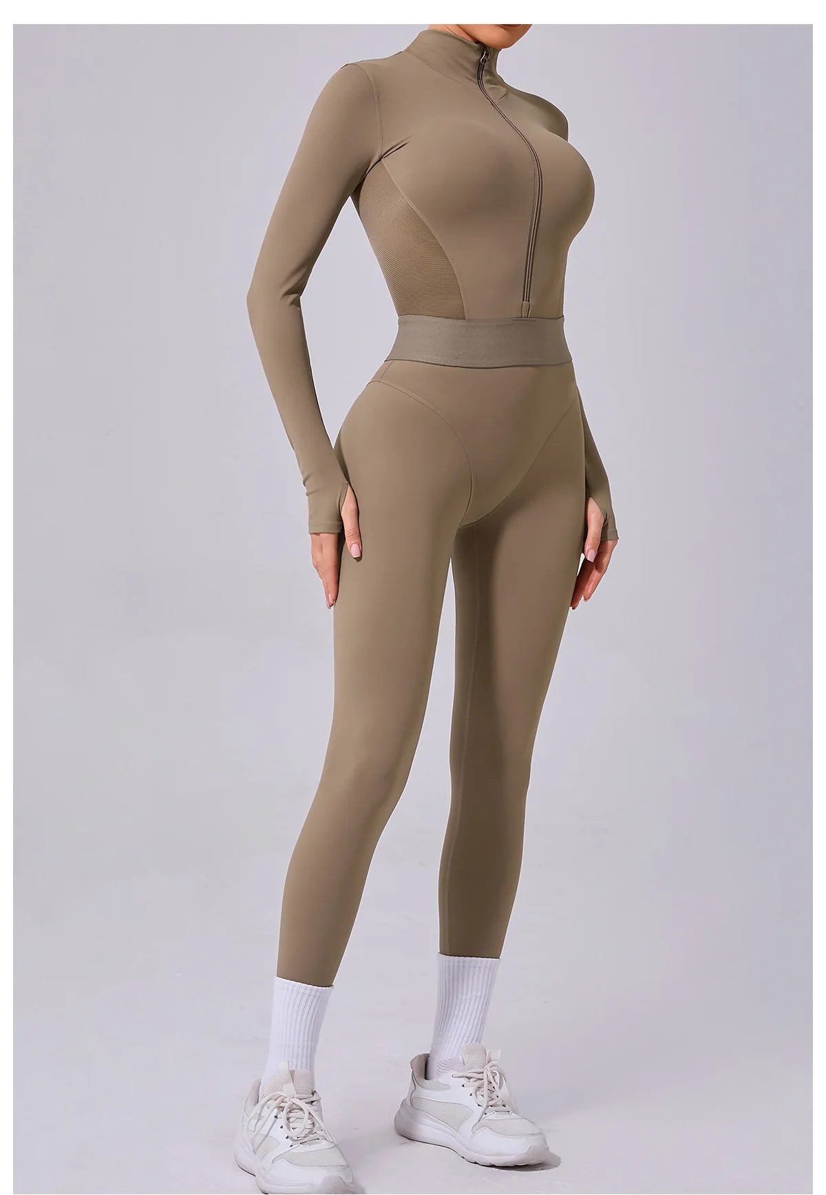 Tuta da donna Set da yoga Tuta intera Pagliaccetti femminili Abbigliamento da yoga ad asciugatura rapida Tute da allenamento Tuta sportiva a maniche lunghe