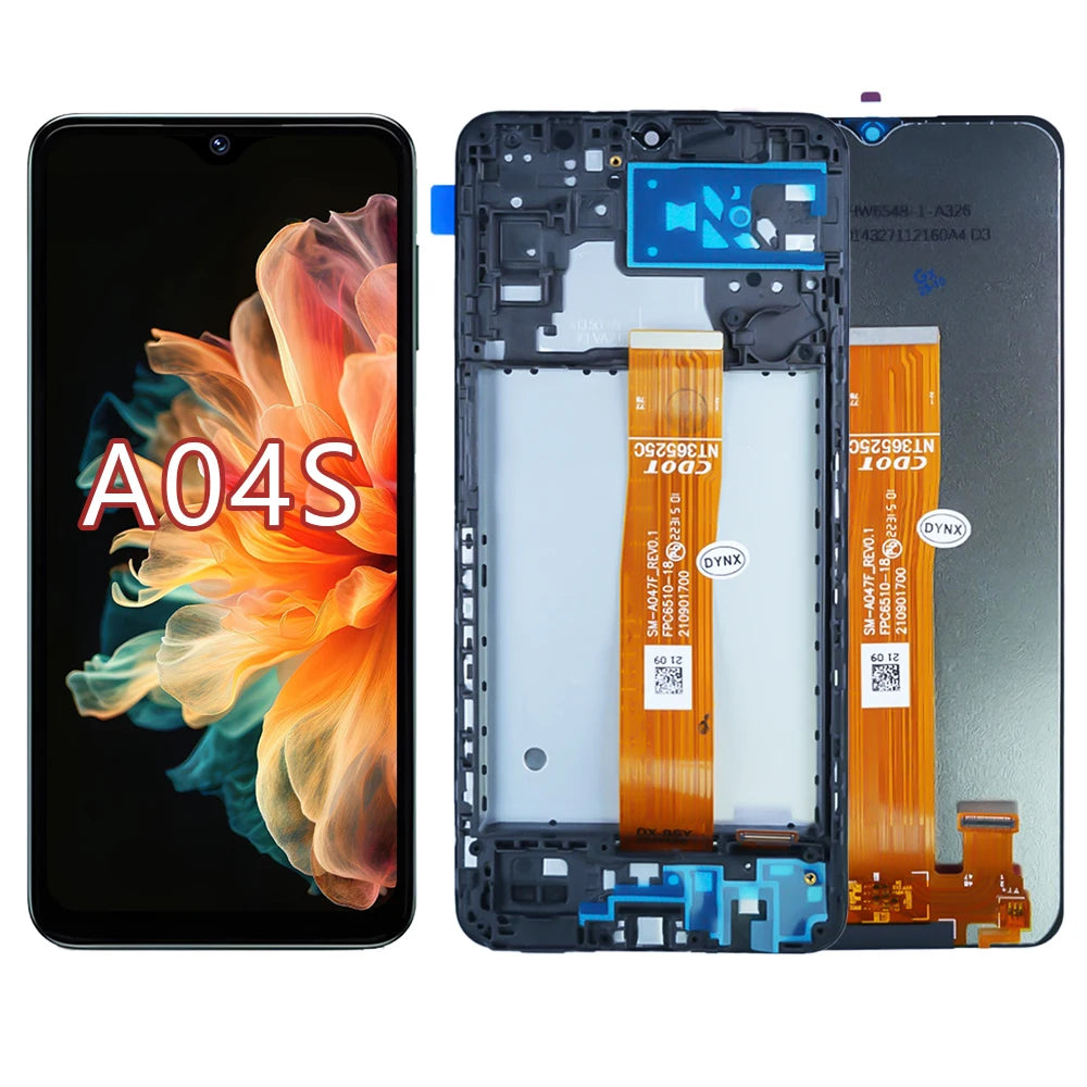 6.5 ''Per Samsung Galaxy A04S Display LCD Touch Screen Digitizer Per Samsung A047F, A047F/DS, display LCD Con Sostituzione del Telaio