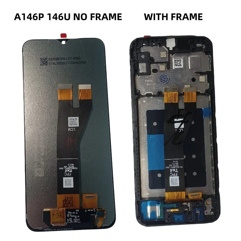 Per Samsung Galaxy A14 5G Display A146 Touch Screen Digitizer Parti di ricambio per Samsung A146P 146U con cornice