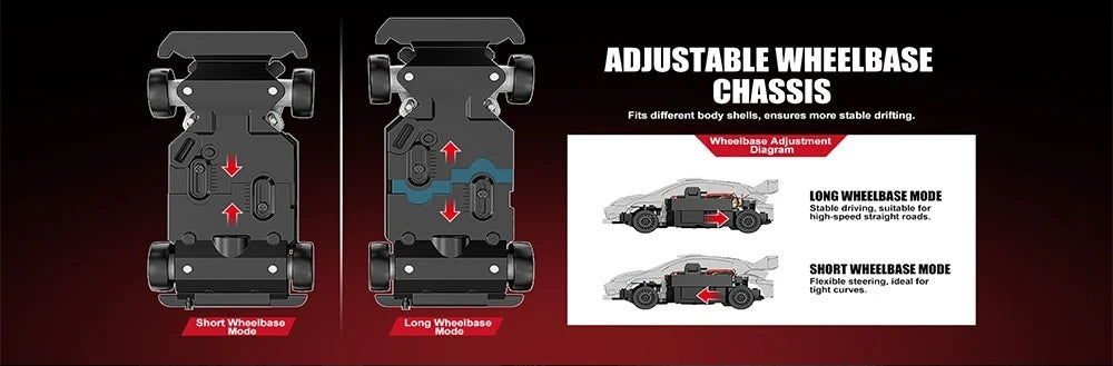 MJX HYPER GO Nuovo Prodotto 43308 Auto Telecomandata 1/43 Auto da Rally per Interni ed Esterni, Drift ad Alta Velocità, Trazione Integrale
