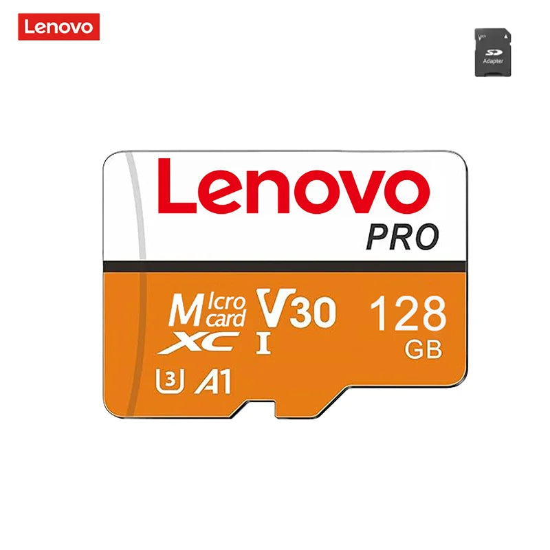 Scheda di memoria Micro SDXC Lenovo ad alta velocità, disponibile nelle versioni da 512 GB, 256 GB, 1024 GB e 128 GB, standard UHS-I V30 U3, per la registrazione di video in 4K e per fotocamere di droni.