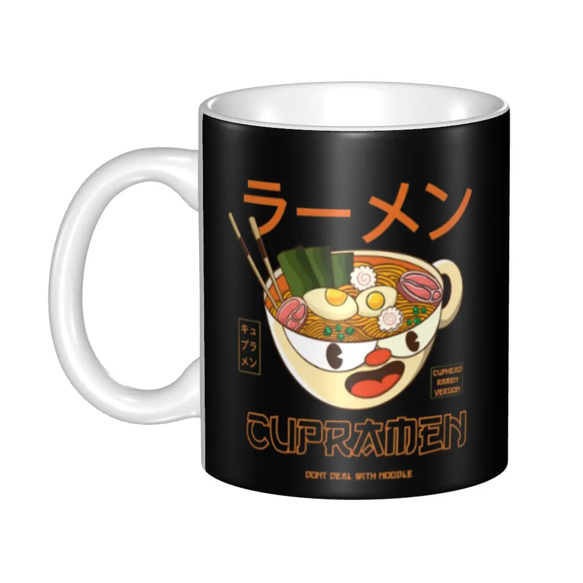 Tazze da caffè personalizzate CupHead e MugMan personaggi dei videogiochi elettronici fai da te tazza da tè al latte in ceramica