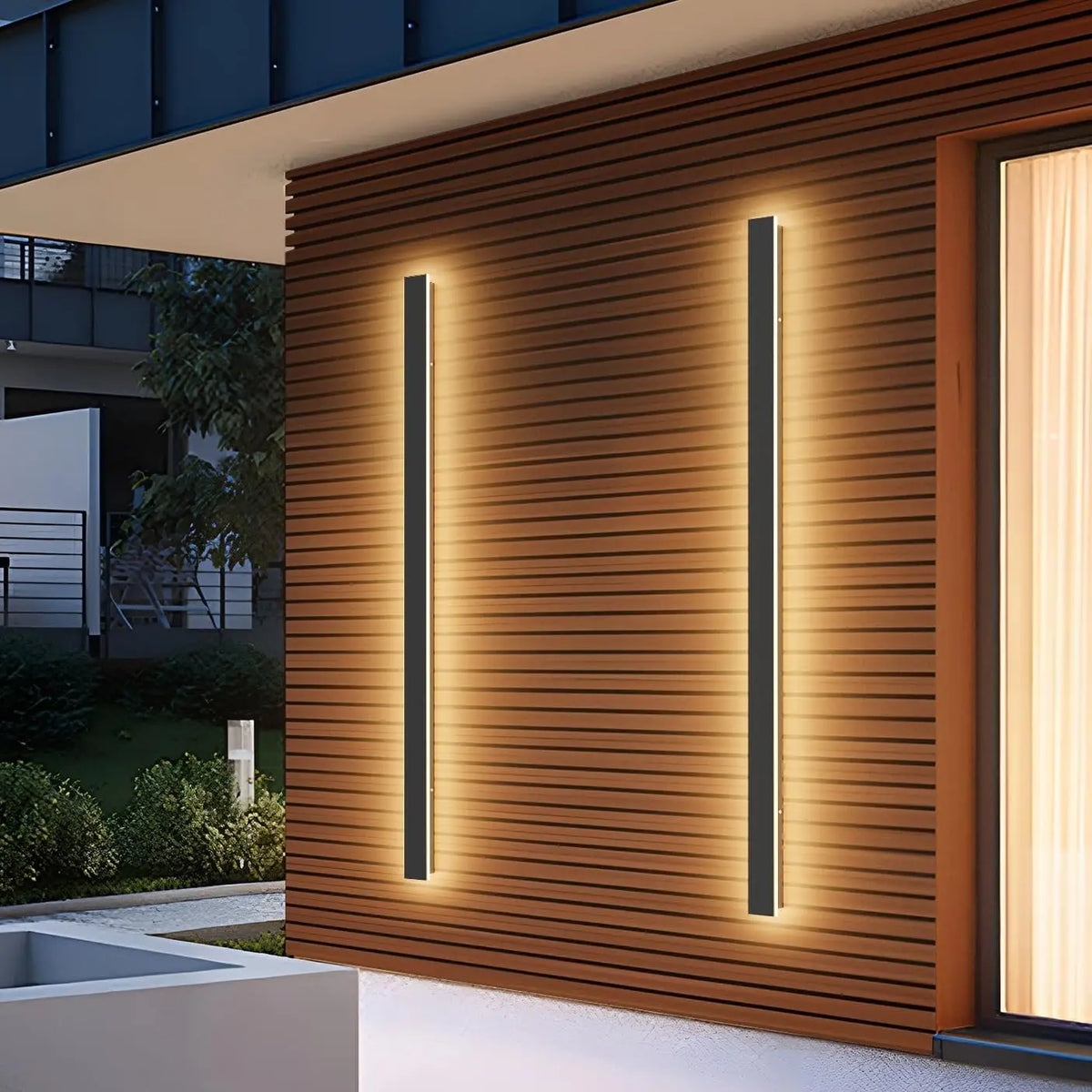 Lampada da Parete LED Moderna IP65 Impermeabile Nera per Esterni, Giardino, Scale, Portico, Illuminazione da Parete Antiruggine per Interni e Soggiorno