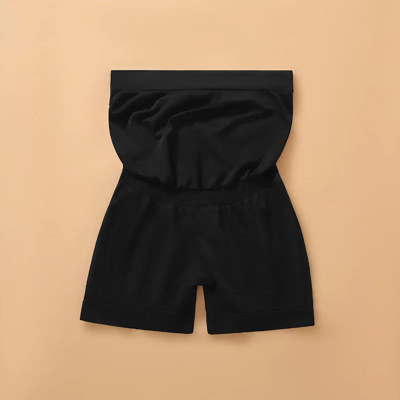 Pantaloni premaman senza cuciture a vita alta Donne incinte Comode mutandine di sicurezza Mutandine da donna Gravidanza Leggings corti Intimo