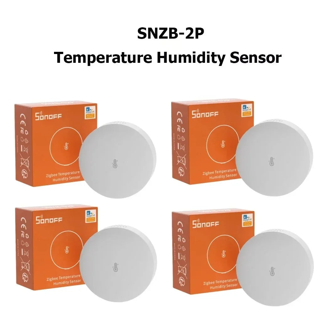 SONOFF SNZB-02P SNZB 02P Sensore Zigbee di temperatura e umidità Sonoff Zigbee Bridge per EWeLink APP Alexa Home Assistant