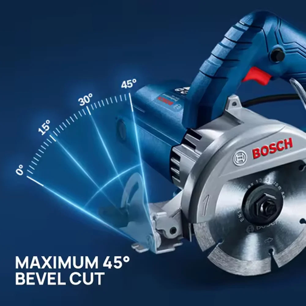 Smerigliatrice Angolare Industriale BOSCH GDC145 1450W, Disco da 115mm Profondità 35mm, Bassa Vibrazione Alta Precisione, Utensile Multiuso per Scanalatura e Sagomatura su Pietra/Piastrelle/Calcestruzzo