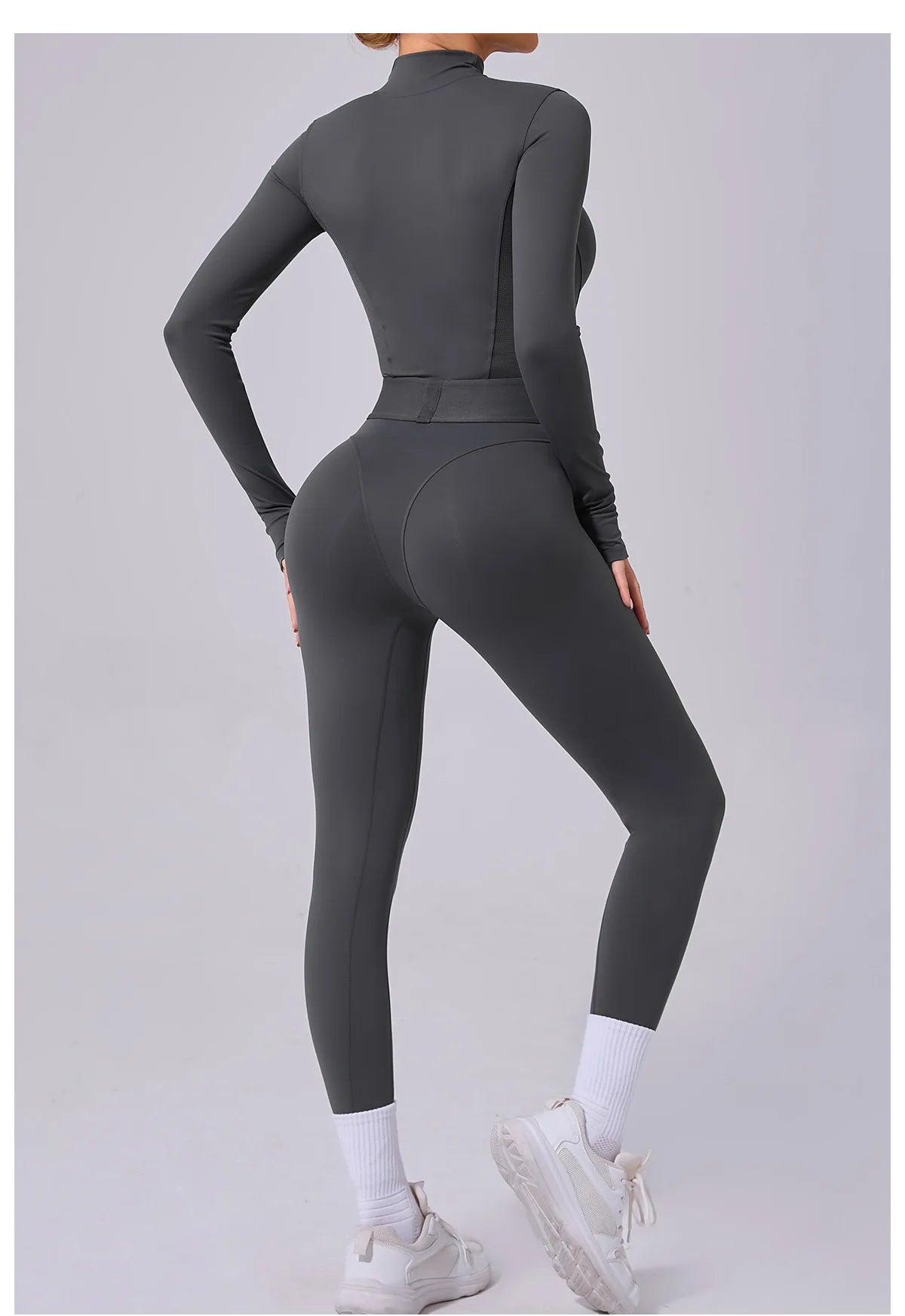 Tuta da donna Set da yoga Tuta intera Pagliaccetti femminili Abbigliamento da yoga ad asciugatura rapida Tute da allenamento Tuta sportiva a maniche lunghe