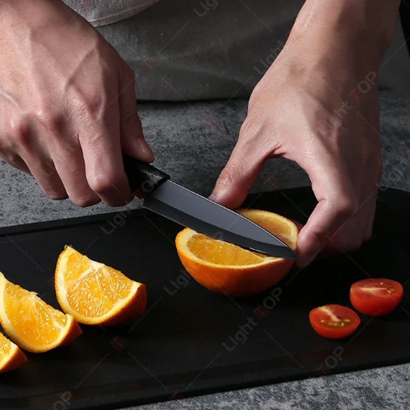 WXCOO Set di 1-3 Coltelli da Chef con Copertura, Coltello da Cucina Giapponese in Acciaio Inox per Tagliare Frutta e Verdura