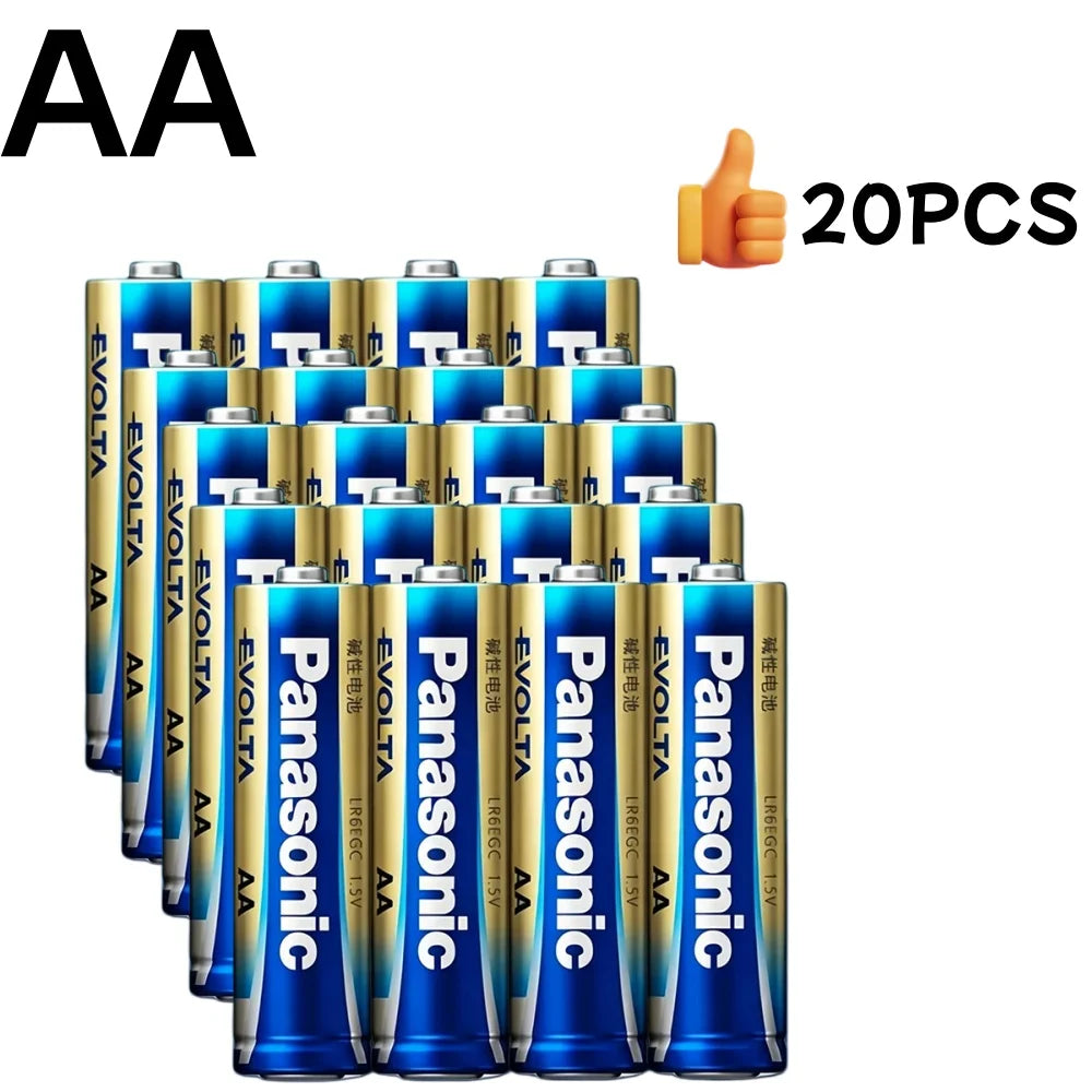 Batterie alcaline Panasonic 1,5 V AA AAA per serrature intelligenti, LR6 LR03, da 4 a 40 pezzi, durata 10 anni, antigoccia, alta durata
