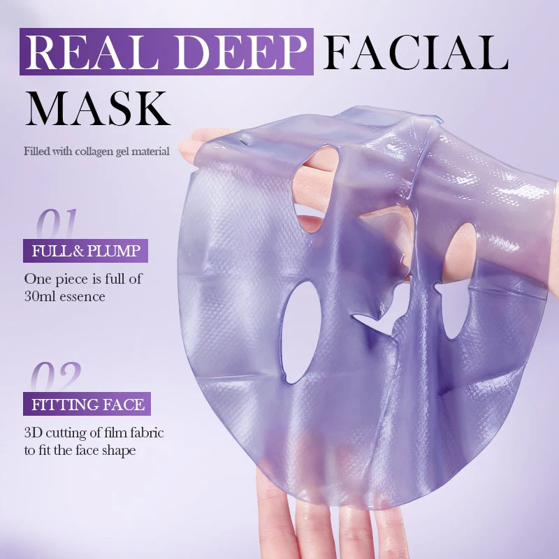 5 pz BIOAQUA Retinolo Collagene Anti-Rughe Maschere Per Il Viso Idratante Sbiancamento Anti-Aging Maschera Per Il Viso Maschere Al Collagene Cura Della Pelle