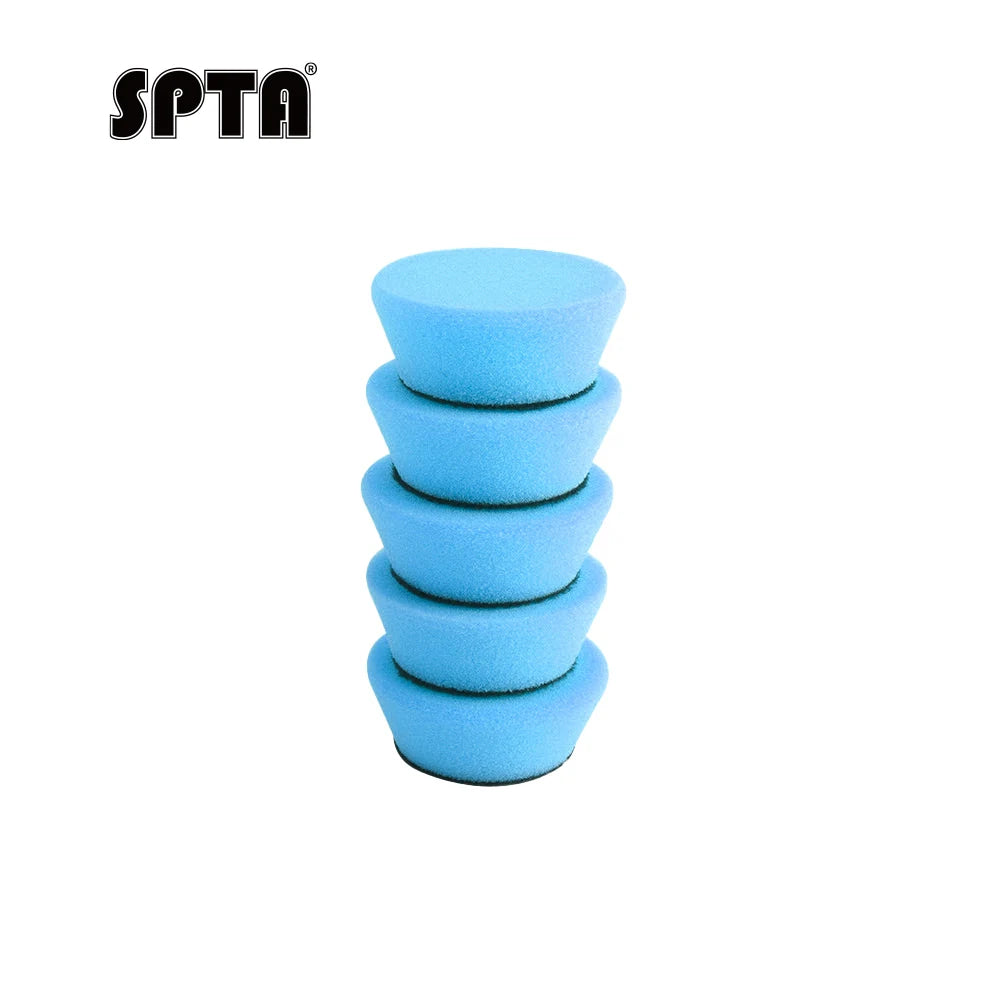 SPTA Kit 5 Pezzi di Spugne Abrasive Miste da 1,4 Pollici (35 mm) e 2 Pollici (50 mm) per Lucidatura e Dettaglio Auto