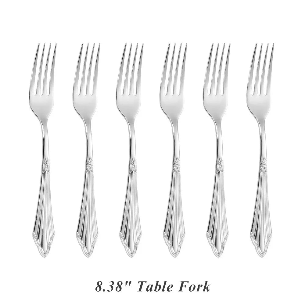 Set di 6 cucchiai da tavola da 6 cucchiai da zuppa in acciaio inossidabile Set di cucchiai da zuppa Royal 6 pezzi per cucina/casa/ristorante