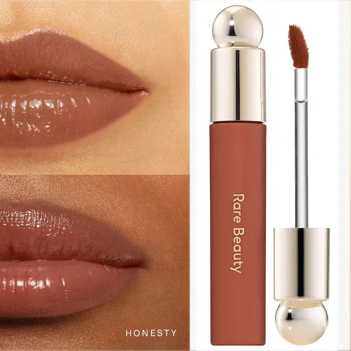 Olio labbra colorato Rare Beauty Soft Pinch, lucidalabbra, cosmetici per il trucco Delight Hope Happy, illuminante, fard per viso e occhi