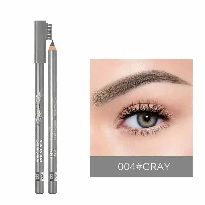 Matita per Sopracciglia Professionale a Doppia Punta con Pennello, Impermeabile, Resistente alle Macchie, Colore Naturale, Facile da Applicare, Eyeliner per Donne, Penna per il Trucco delle Sopracciglia
